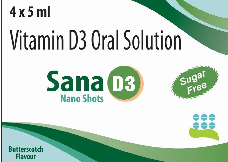 Sana Vitamin D3 Oral Solution, Form : Liquid