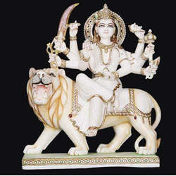 Ceramic Durga Maa Statue, Color : White