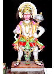 Marble Veer Hanuman Statue
