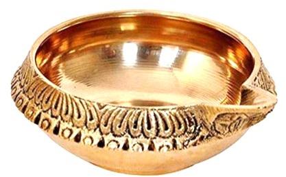 Polished Brass Kuber Diya, Style : Antique