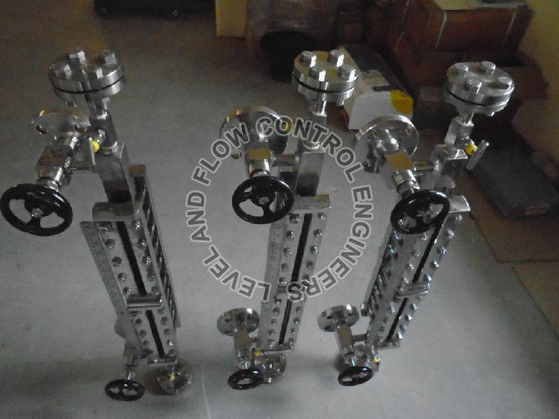 Glass Transparent Level Gauge, Connection : Screwed, Socket Weld End, Flanged Ends