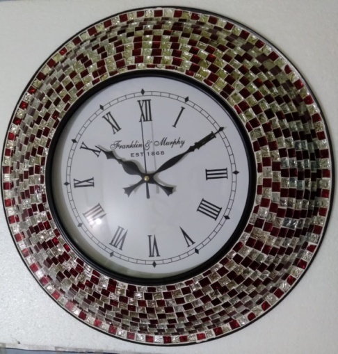Iron & Glass Wall Clock