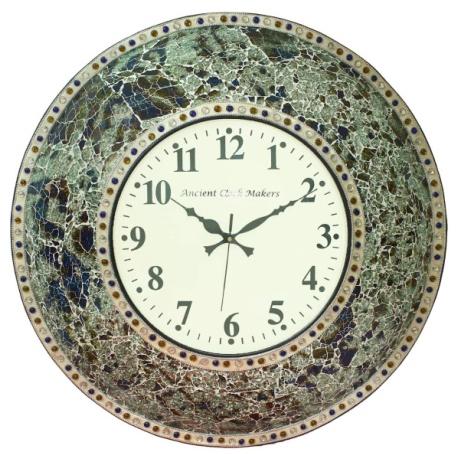 Iron & Mosaic Wall Clock