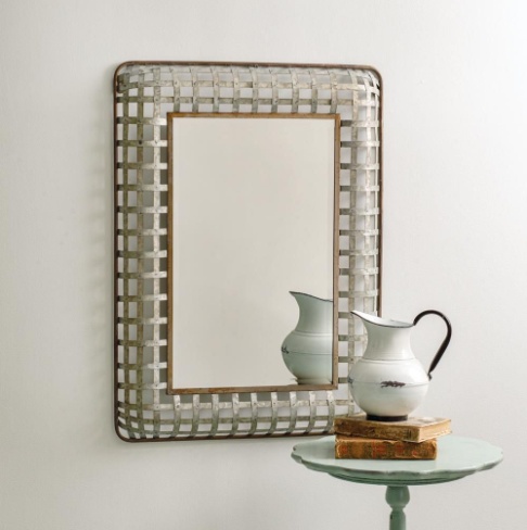 Plain UD-7005 Iron Wall Mirror, Size : 60X40cm