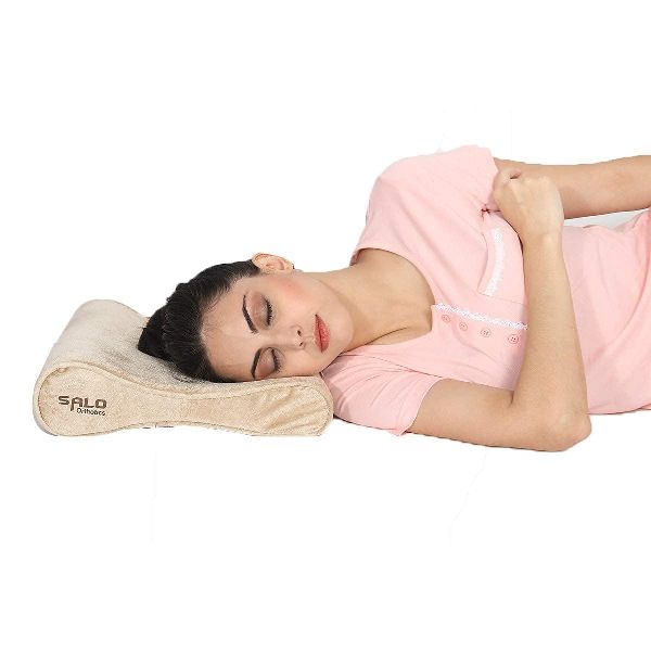 Cervical Pillow For Neck Pain, Sleeping, Shoulder Pain &amp;amp; Spondylitis  Neck, Material : Foam With Velvet Cover by Sterling Surgical Sales Delhi |  ID - 6134514