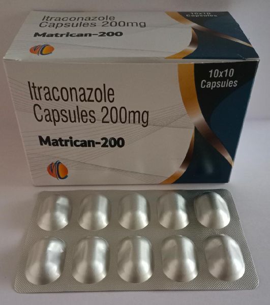 ITRACONAZOLE 200MG, for Fungal Infection Problems, Packaging Type : TABLET
