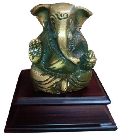 Polished Metal Ganesh Statue, for Office, Home, Pattern : Carved