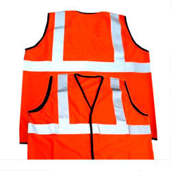 Full Sleeves Polyester Safety Apparels Jacket, for Construction, Size : Small