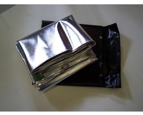 Fiberglass Aluminized Fire Blanket, Color : White