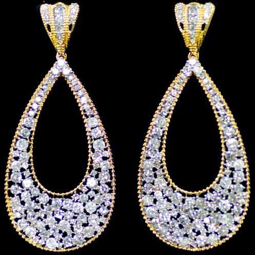 Designer Dangler Diamond Earrings