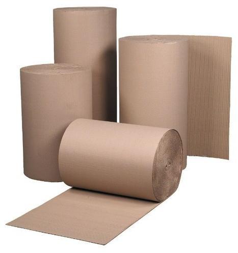 Corrugated Paper Rolls, for Packaging, Pattern : Plain
