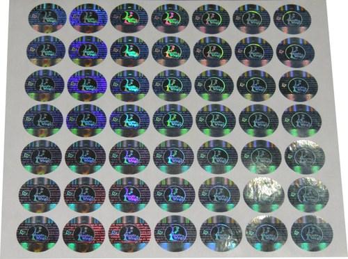 PVC 3D Hologram Labels, Shape : Round