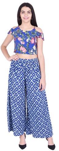 Cotton palazzo, Waist Size : Free Size