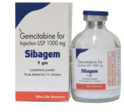 Siba Gemcitabine Injection, Packaging Size : 1000 mg
