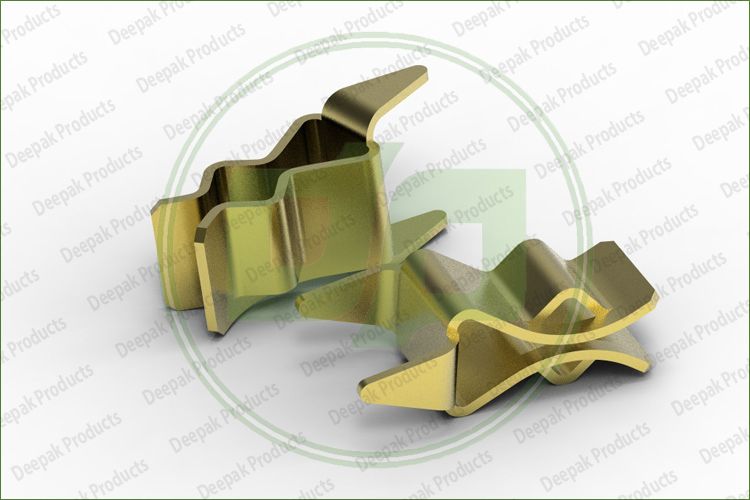 CuZn37 Brass Wire Clip, for Electrical Fittings, Color : Golden