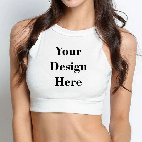 Polyester Gym wear Ladies Plain Crop Top at Rs 150/piece in New Delhi