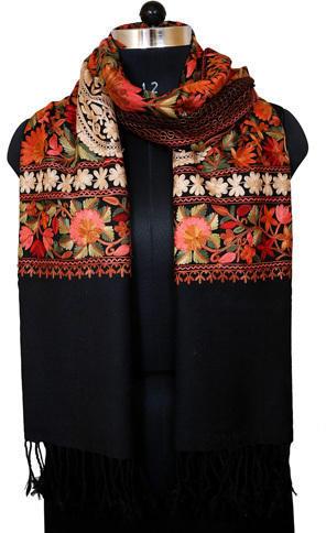 Wool Embroidery Stole