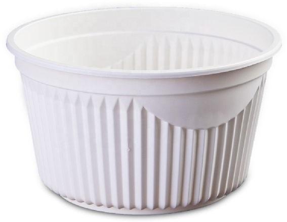 650 ml Cornstarch Round Bowl, for Serving Food, Feature : Finely Polished, Biodegradable