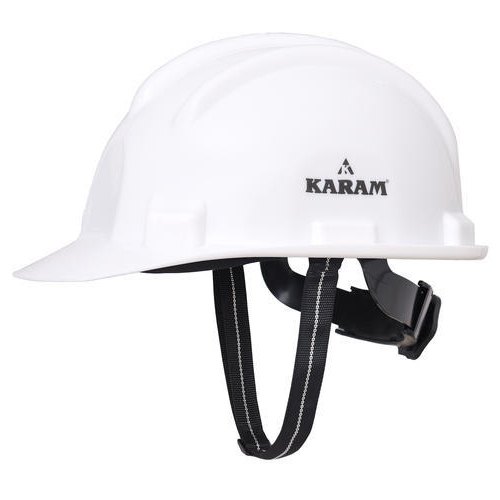 Karam Polypropylene Co Polymer Safety Helmet, for Construction Industry, Packaging Type : Carton Box