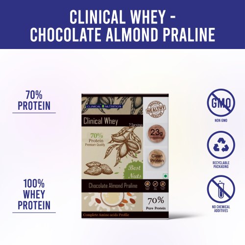 Clinical Nutrition Chocolate Almond Praline, Packaging Size : 7 Sarched