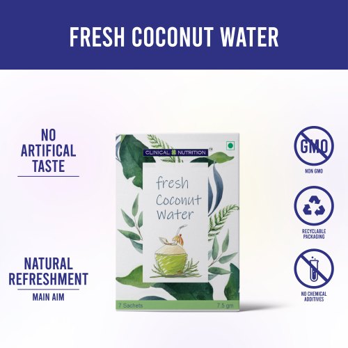 Clinical Nutrition Fresh Coconut Water, Packaging Size : 7 Sachets