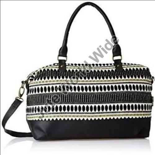 Cotton Jacquard Handbag, for Shopping, Pattern : Printed