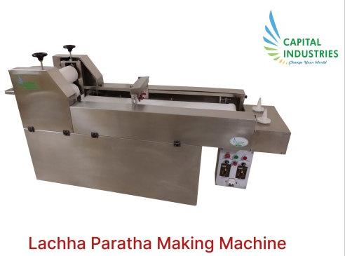 Semi-Automatic Stainless Steel Lachha Paratha Making Machine, for Commercial, Capacity : 2000 Paratha/Hour