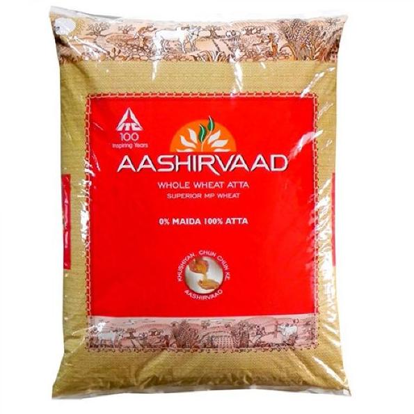 Organic Aashirvaad Wheat Flour, Packaging Type : Plastic Bag