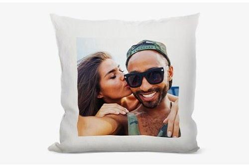 Square Canvas Personalized Cushion Cover, Size : 12 x 12 inch