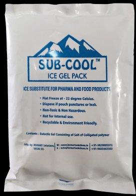 Sub-Cool Plastic Dry Ice Gel Pack, for Pain Relied, Size : Standard