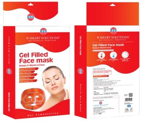 Warm-n-Cosy Gel Filled Face Mask, for Beauty Parlor, Personal, Size : 24 x 24 x 1 cm