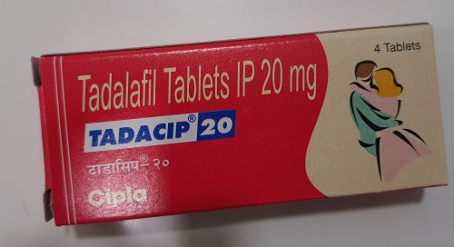 Cipla Tadalafil Tablets, Pack Size : 1x4