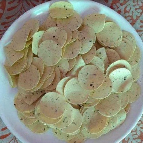 1kg Udad coin Disco Papad, Packaging Type : Plastic Packet