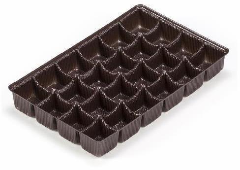 Plain Chocolate Tray, Shape : Rectangle