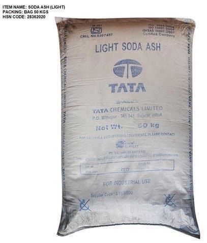 Tata Light Soda Ash, for Industrial, Purity : 99%