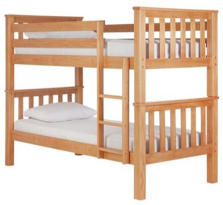 Rectangular Polished Wooden Bunk Bed, for Commercial Use, Home Use, Hotel Use