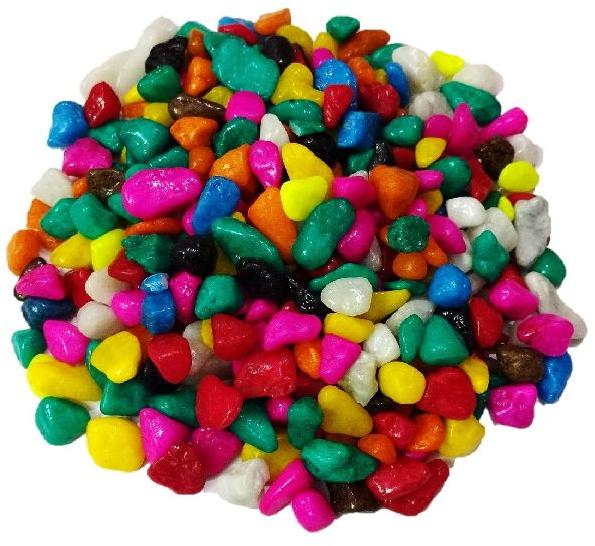 Plain Colored Dyed Pebbles
