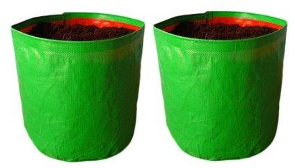 3L HDPE Green Grow Bag, Size : 12x10inch