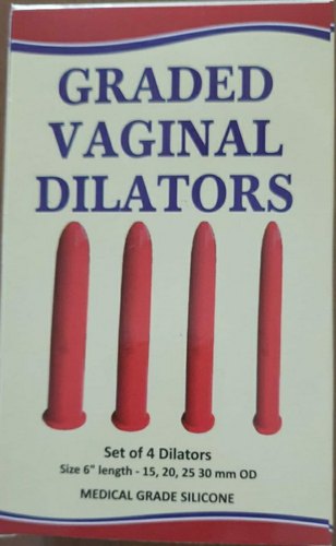 Silicon (Medical Grade) Polished Vagina Graded Dilators, Length : 40cm