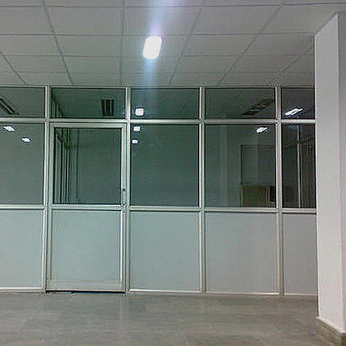 aluminium and glass partition