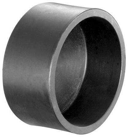 Round HDPE Pipe End Cap, Color : Black