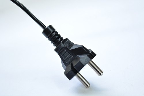 2 Pin AC Power Cord, Color : Black