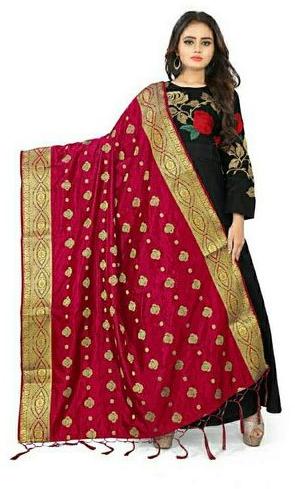 Banarasi Silk Balatan Fancy Dupatta, Pattern : Embroidery