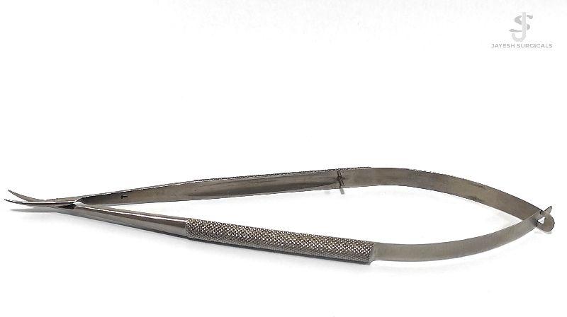 Stainless Steel Curved Micro Spring Scissor, for Hospital, Feature : Corrosion Proof