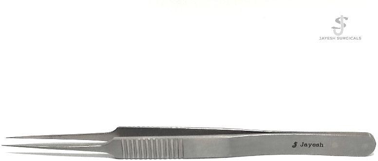 Jayesh SS Plain Micro Forcep, Color : Silver