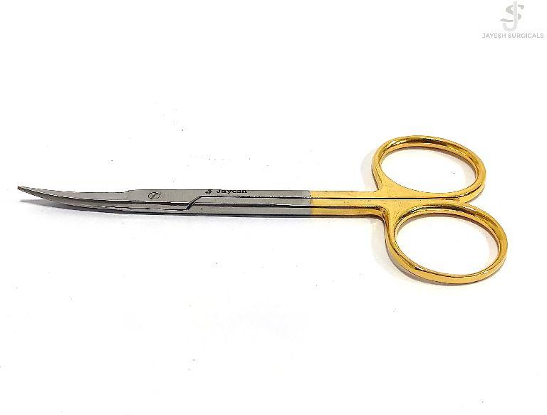Jayesh Metal TC Iris Scissor, for Hospital, Size : 5 Inch