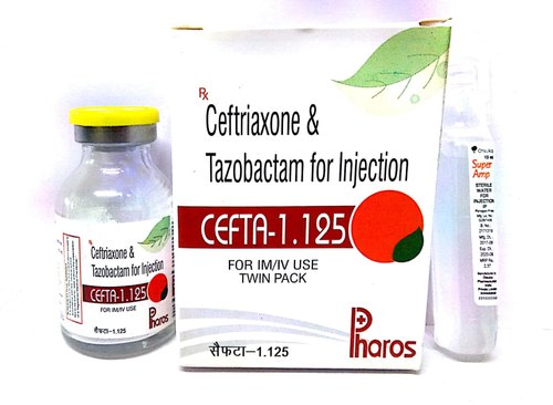 Ceftriaxone And Tazobactam Injection, Packaging Type : Vial