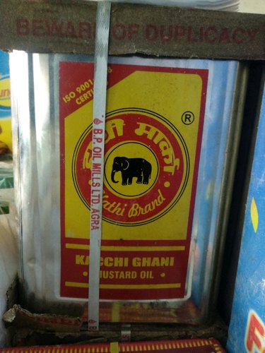 Hathi Kachchi Ghani mustard oil, Packaging Size : 15kgs