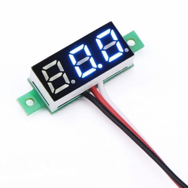 Three Wire DC Voltmeter Blue