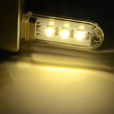 Transparent Plastic USB LED Book Lights